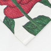 権限の付与バラ フリースブランケット (角)