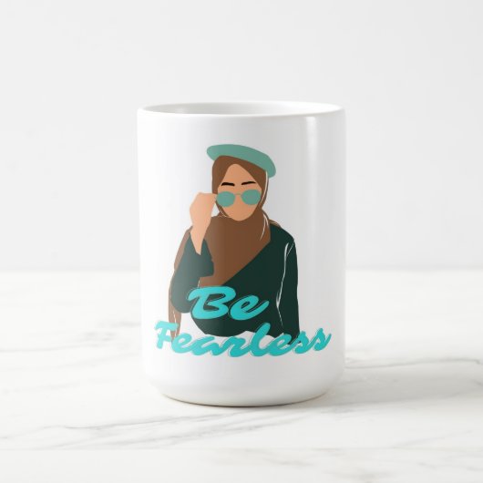 権限を与えられたイスラム教徒の女性 コーヒーマグカップ (中央)