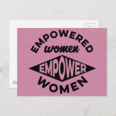 権限を与えられた女性は女性に権限を与えます ポストカード (正面/裏面)