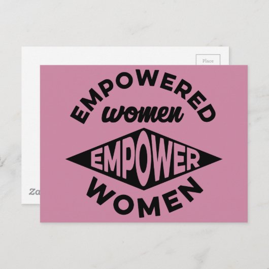 権限を与えられた女性は女性に権限を与えます ポストカード (正面/裏面)