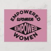 権限を与えられた女性は女性に権限を与えます ポストカード (正面)