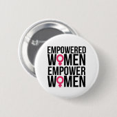 権限を与えられた女性は女性に権限を与えます 缶バッジ (正面&裏面)