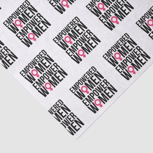 権限を与えられた女性は女性に権限を与えます 薄葉紙 (詳細)