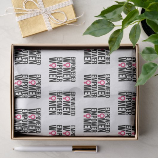 権限を与えられた女性は女性に権限を与えます 薄葉紙 (ギフト)