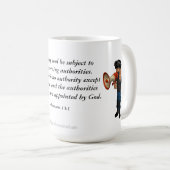 権限を受ける コーヒーマグカップ (正面右)