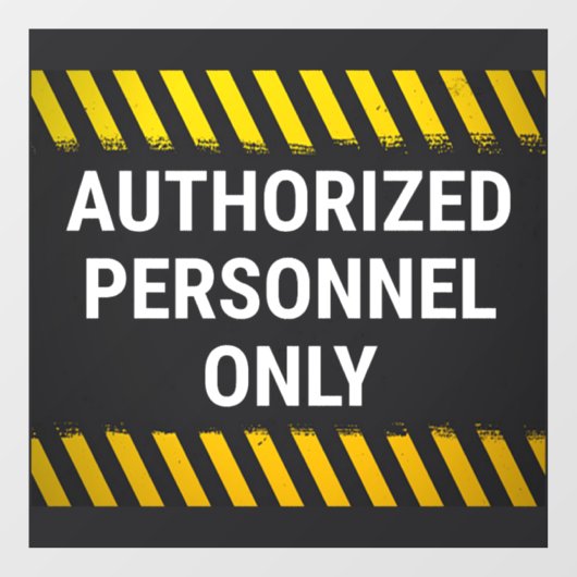 権限を持つスタッフのみ ウィンドウサイン (シート)