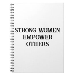 権限を持つ女性が他のユーザーに力を与えるノートブック ノートブック