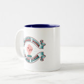 権限を持つ女性が女性に力を与え、フェミニスト ツートーンマグカップ (正面左)