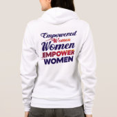 **権限を持つ女性が女性のTシャツに力を与える** パーカ (裏面)