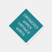 権限を持つ女性がRBGをカッコいい強化 スタンダードカクテルナプキン (角)