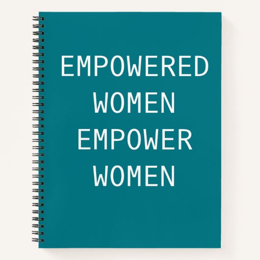 権限を持つ女性がRBGをカッコいい強化 ノートブック (正面)