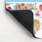 権限を持つ女性のための花びらと境界花模様 マウスパッド (コーナー)