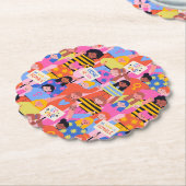 権限を持つ女性コースター ペーパーコースター (アングル)