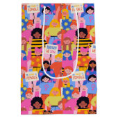 権限を持つ女性抱き枕 ミディアムペーパーバッグ (裏面)