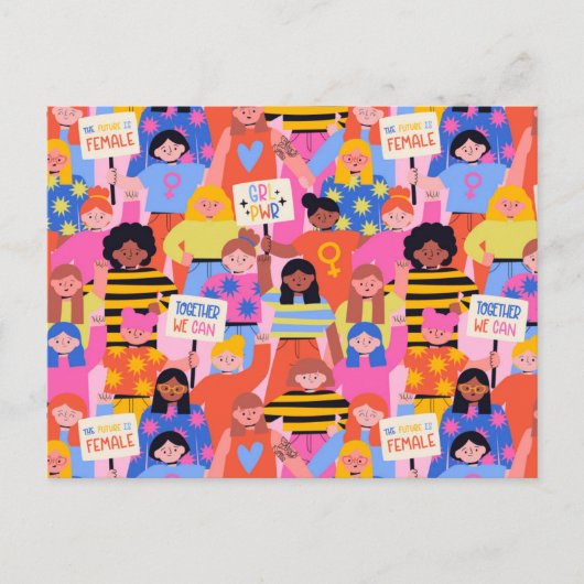 権限を持つ女性 ポストカード (正面)