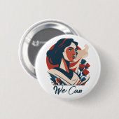 権限を持つ女性 缶バッジ (正面&裏面)