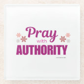 権限祈のある ガラスコースター (正面)