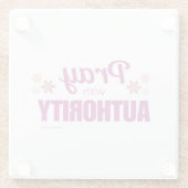 権限祈のある ガラスコースター (裏面)