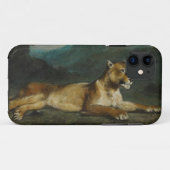横たわっている雌ジシc.1855 (パネルの油) Case-Mate iPhoneケース (裏面(横))