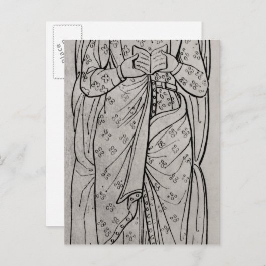 横たわるアキテーヌのエレアノール ポストカード (正面/裏面)