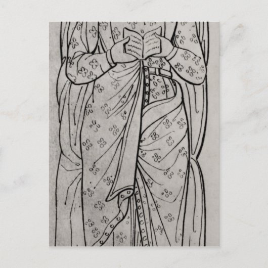 横たわるアキテーヌのエレアノール ポストカード (正面)