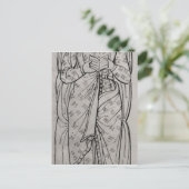 横たわるアキテーヌのエレアノール ポストカード (スタンド正面)