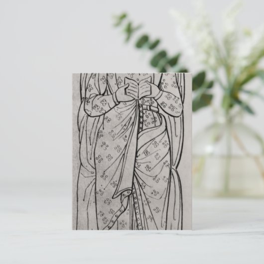 横たわるアキテーヌのエレアノール ポストカード (スタンド正面)