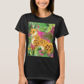 横たわるチーター Tシャツ (正面)