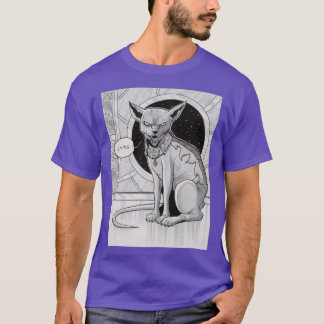 横たわる猫のサーガ モンスターガール Tシャツ