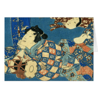 横たわる芸者