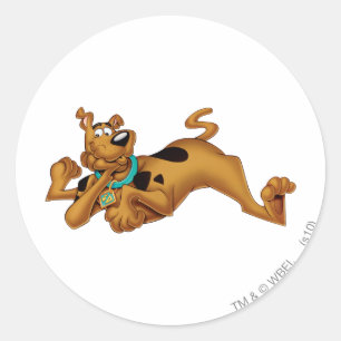 横になるScooby-Doo ラウンドシール