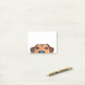 横のかわいい犬鼻 ポストイット (デスク上)