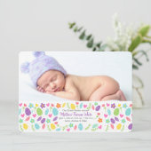 横のイースター旗の写真の誕生の発表 シーズンカード (スタンド正面)