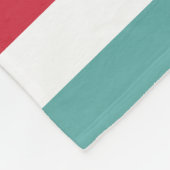 横のガーリーな虹は広く名前と縞で飾ります フリースブランケット (角)