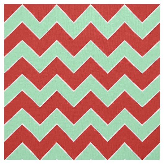 横のクリスマスのジグザグパターンの生地 ファブリック (見本)