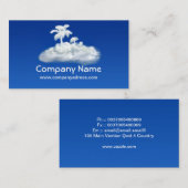 横のデザインの観光事業の代理業カード 名刺 (正面/裏面)