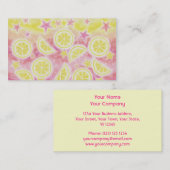 横のピンクのレモネードの名刺 名刺 (正面/裏面)