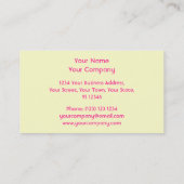 横のピンクのレモネードの名刺 名刺 (裏面)