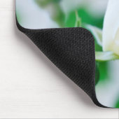 横のマウスマットの白いバラ及びKeatsの引用文 マウスパッド (コーナー)