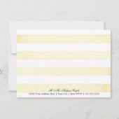 横のレモン花柄は注意します柑橘類の芸術に感謝していしています ノートカード (裏面)