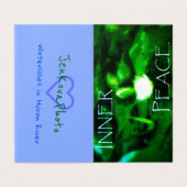 横の内部の平和小型カード2x3.5 名刺 (外部フラット)