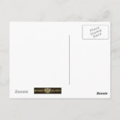 横の冬の不思議の国の郵便はがき ポストカード (裏面)