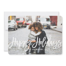 横の幸せな休日の写真カード