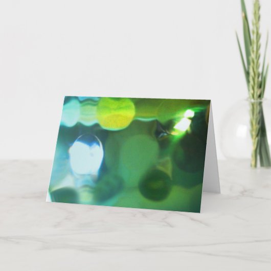 横の抽象的な挨拶 カード (正面)