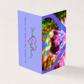 横の新しい蜂愛小型カード2x3.5 名刺 (外部)