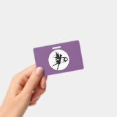 横の満月の妖精のプラスチックバッジ- バッジ (手持ち)