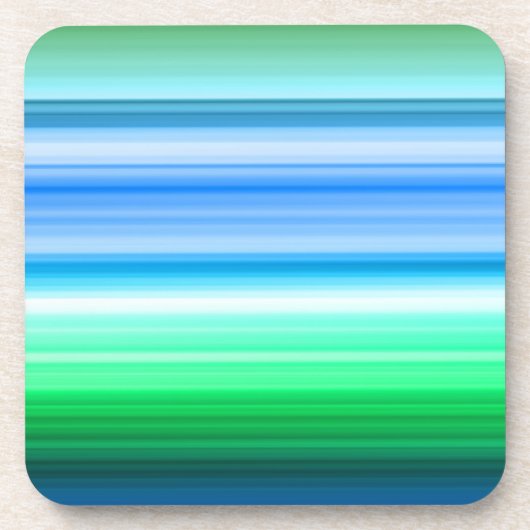 横の色のストライプ コースター (正面)