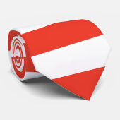 横の赤のストライプ ネクタイ (ロール)