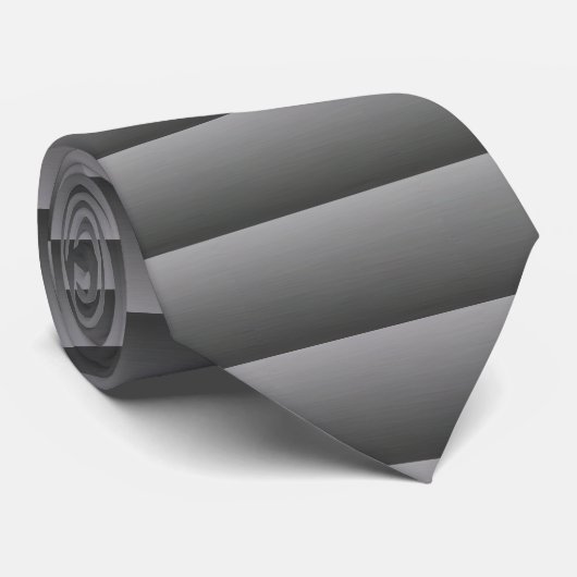 横の銀のストライプ ネクタイ (ロール)