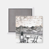 横の顔 マグネット (正面/裏面)